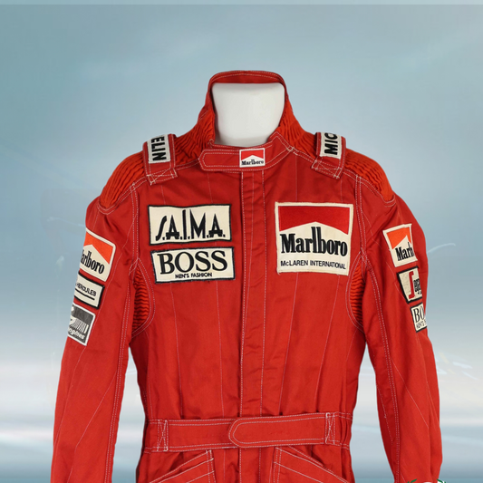1984 Niki Lauda World Championship Winning Season Marlboro McLaren F1 Suit