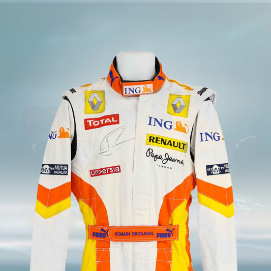 2009 Romain Grosjean Race Renault F1 Suit