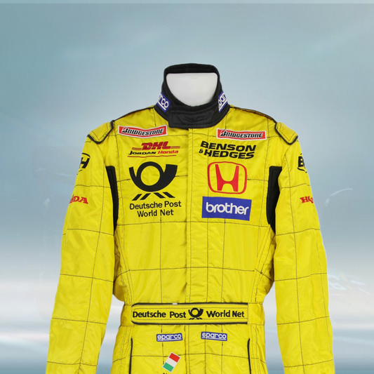 2002 Giancarlo Fisichella Race Jordan F1 Suit