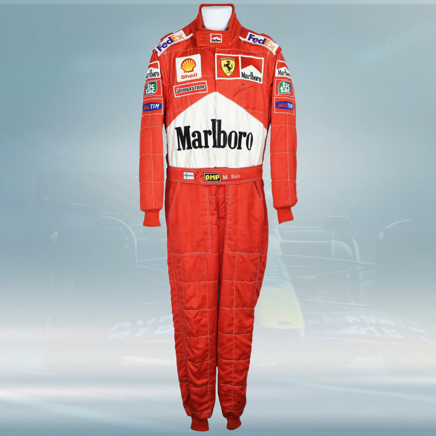 1999 Mika Salo Race Scuderia Ferrari F1 Suit