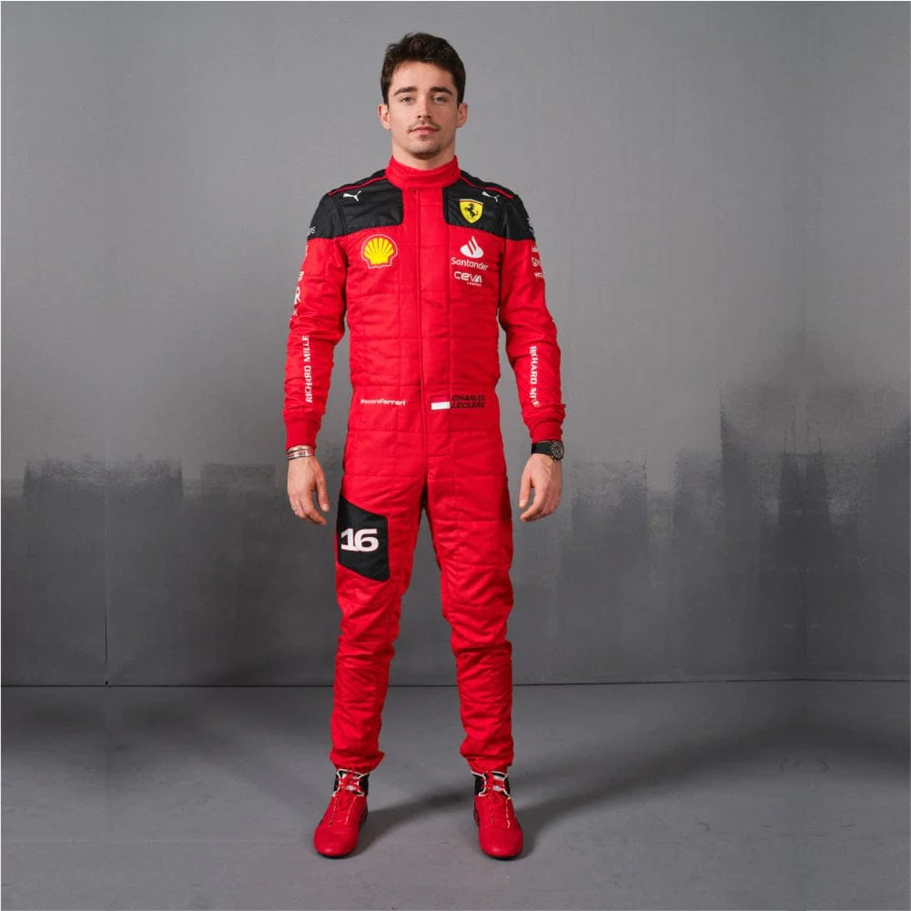 Charles leclrec ferarri suit 2023 f1 race suit