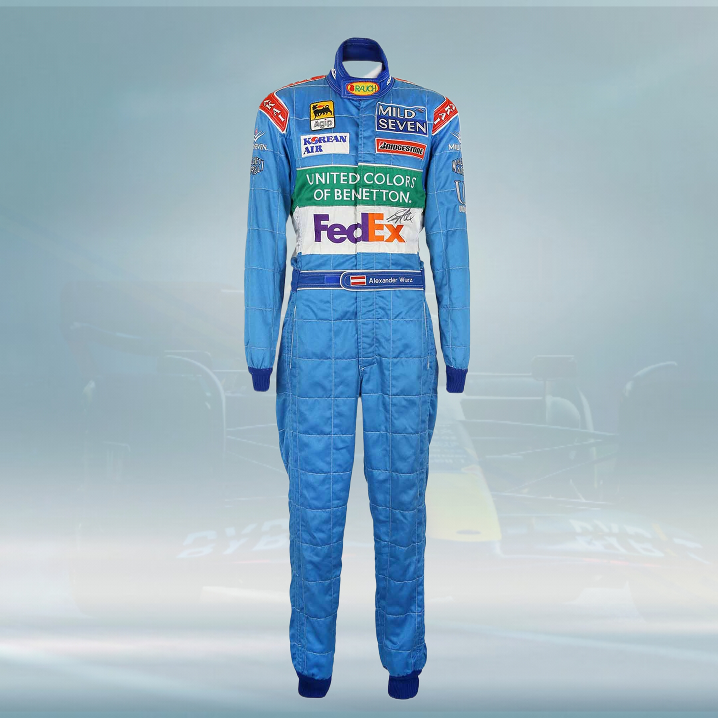 1998 Alex Wurz Race Mild Seven Benetton F1 Suit