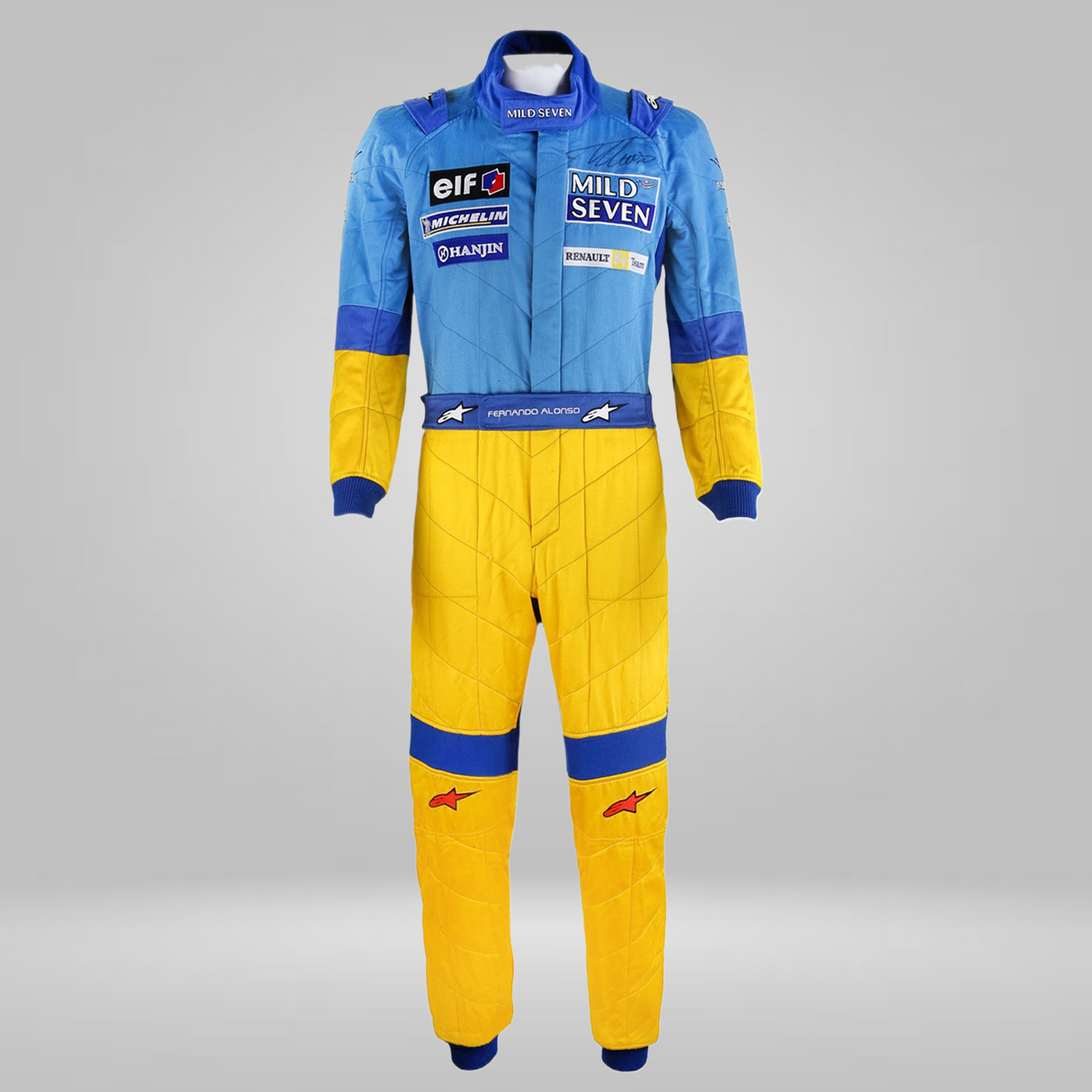 2002 Fernando Alonso Mild Seven Renault F1 Suit