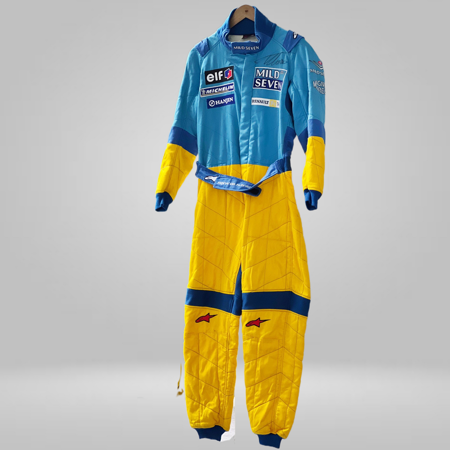 2002 Fernando Alonso Mild Seven Renault F1 Suit
