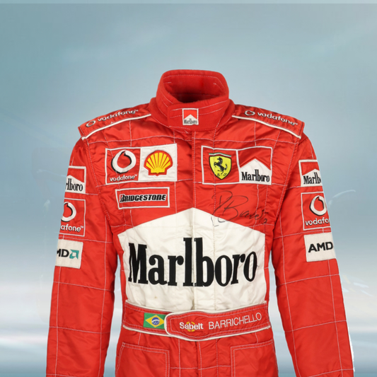 2003 Rubens Barrichello Race Scuderia Ferrari F1 Suit