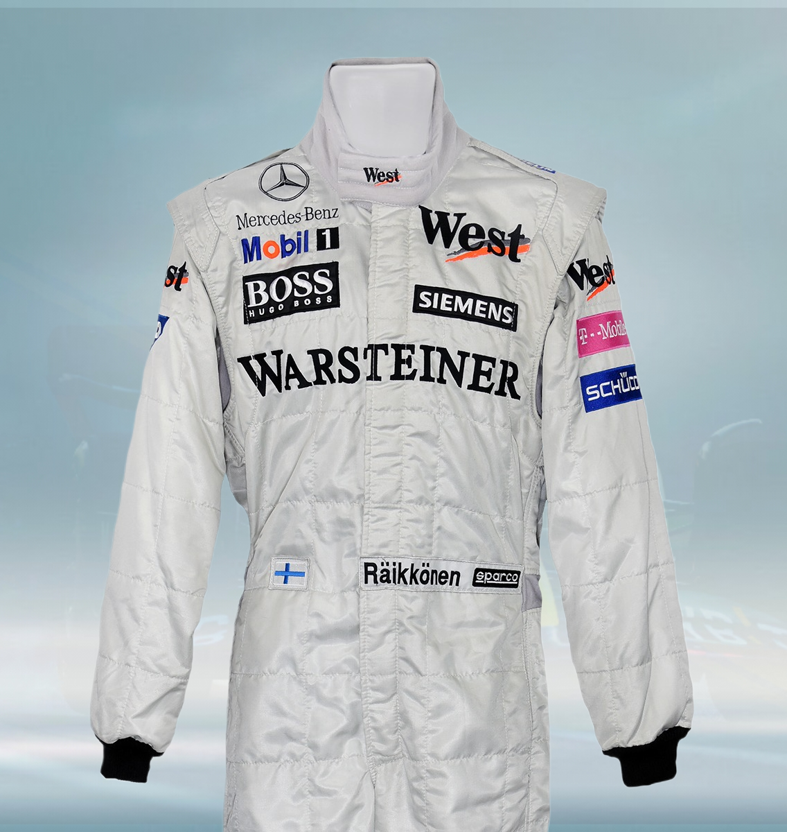 2004 Kimi Raikkonen McLaren Mercedes F1 Suit - Rental Sports