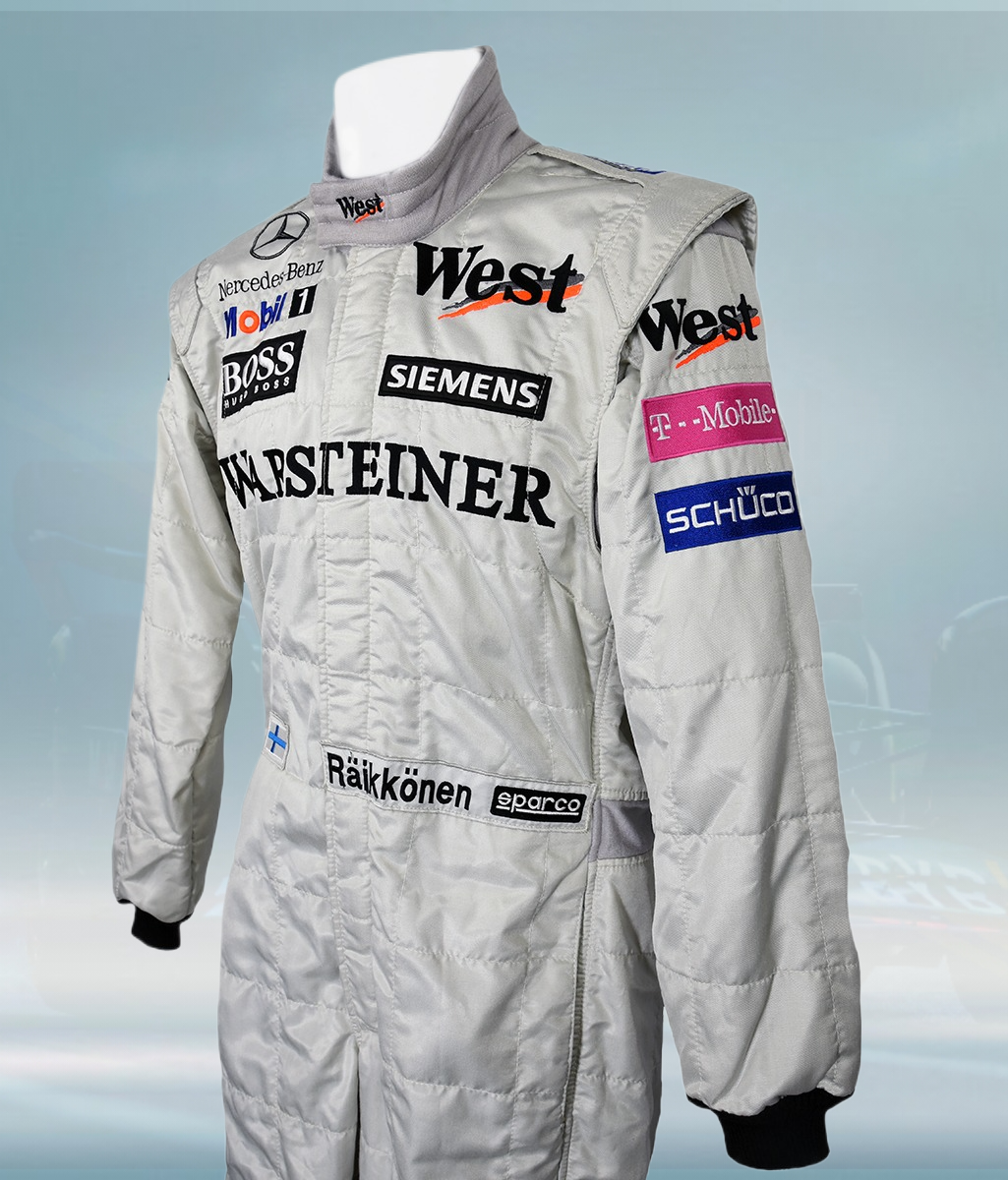 2004 Kimi Raikkonen McLaren Mercedes F1 Suit - Rental Sports