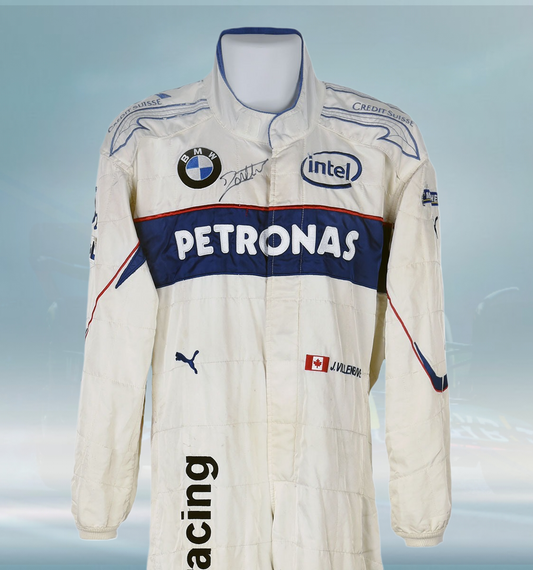 2006 Jacques Villeneuve Race Petronas BMW Sauber Puma F1 Suit