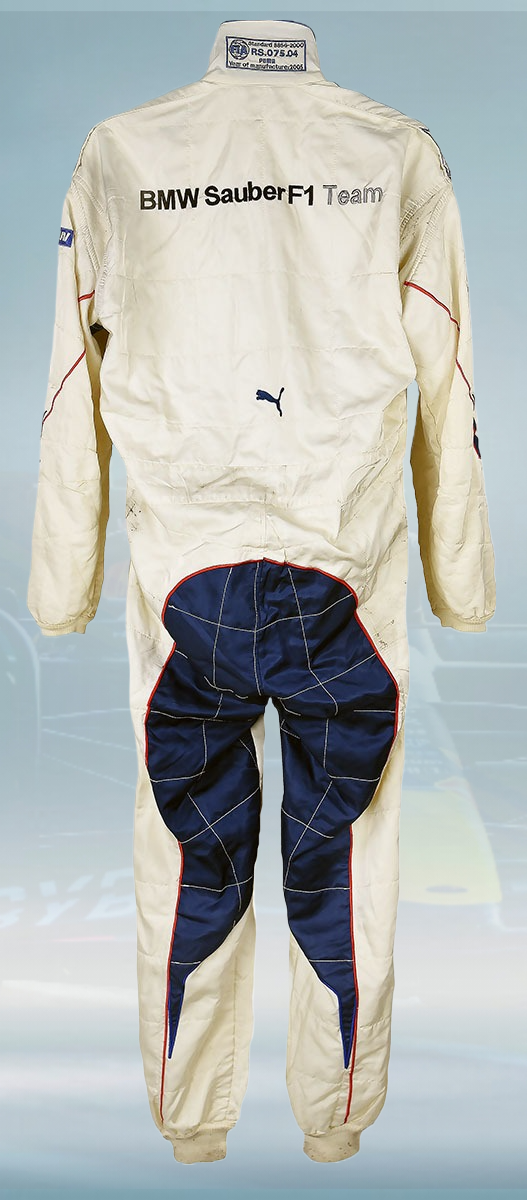 2006 Jacques Villeneuve Race Petronas BMW Sauber Puma F1 Suit