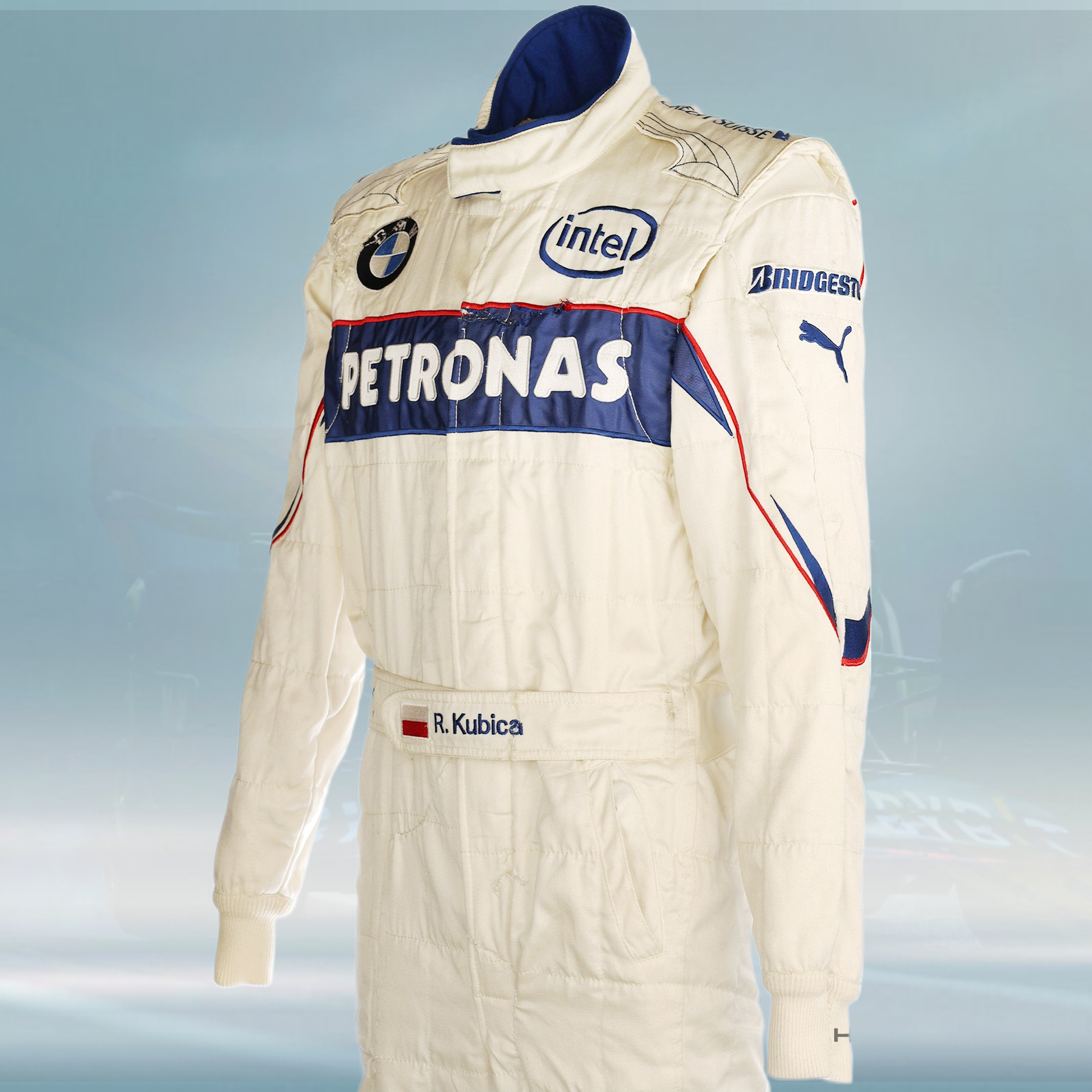 2007 Robert Kubica Race Canadian GP Crash BMW Sauber F1 Suit