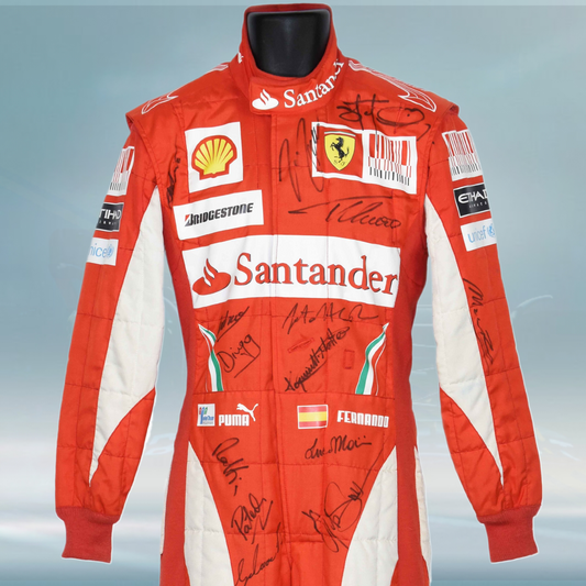 2010 Fernando Alonso/Massa/Domenicali Team Scuderia Ferrari F1 Puma Suit