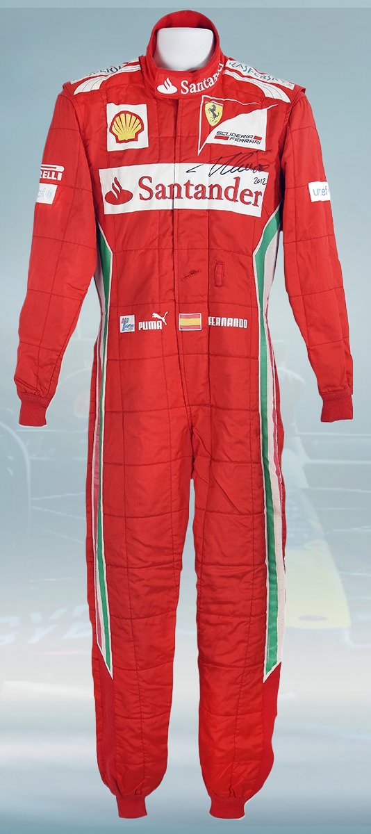2012 Fernando Alonso Race Ferrari F1 Suit