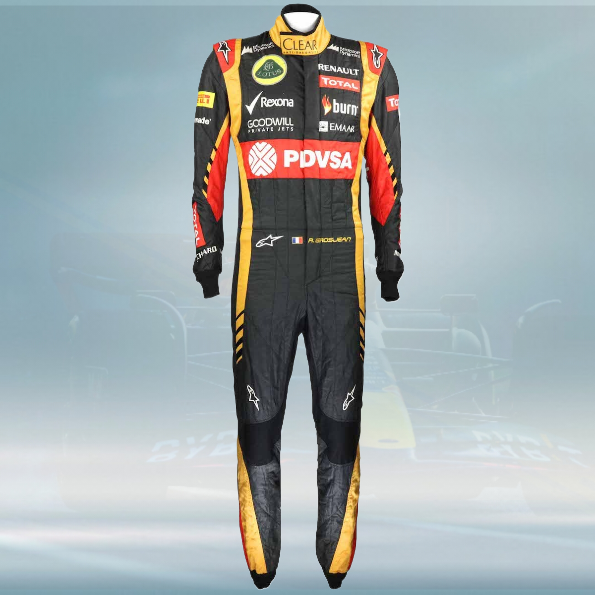 2014 Romain Grosjean Race Lotus F1 Suit