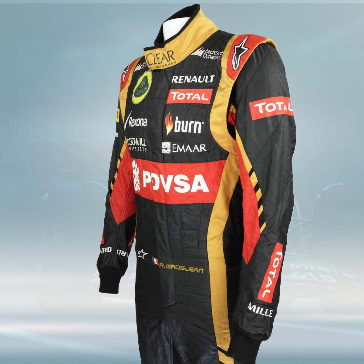 2014 Romain Grosjean Race Lotus F1 Suit