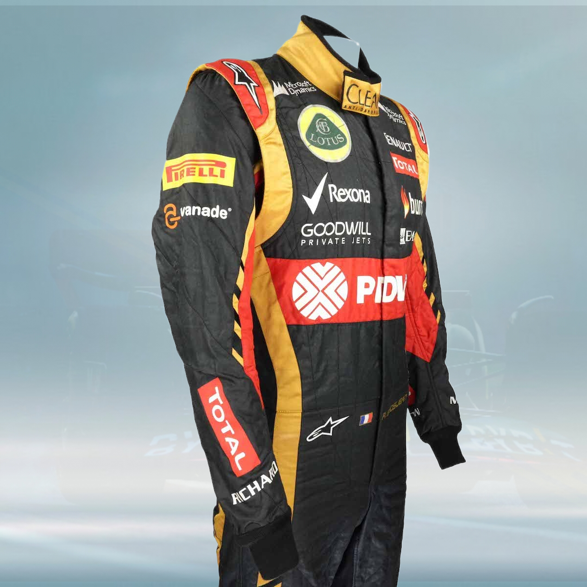 2014 Romain Grosjean Race Lotus F1 Suit
