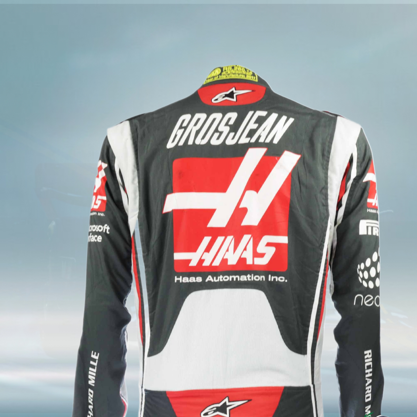 2017 Romain Grosjean Race Haas F1 Suit