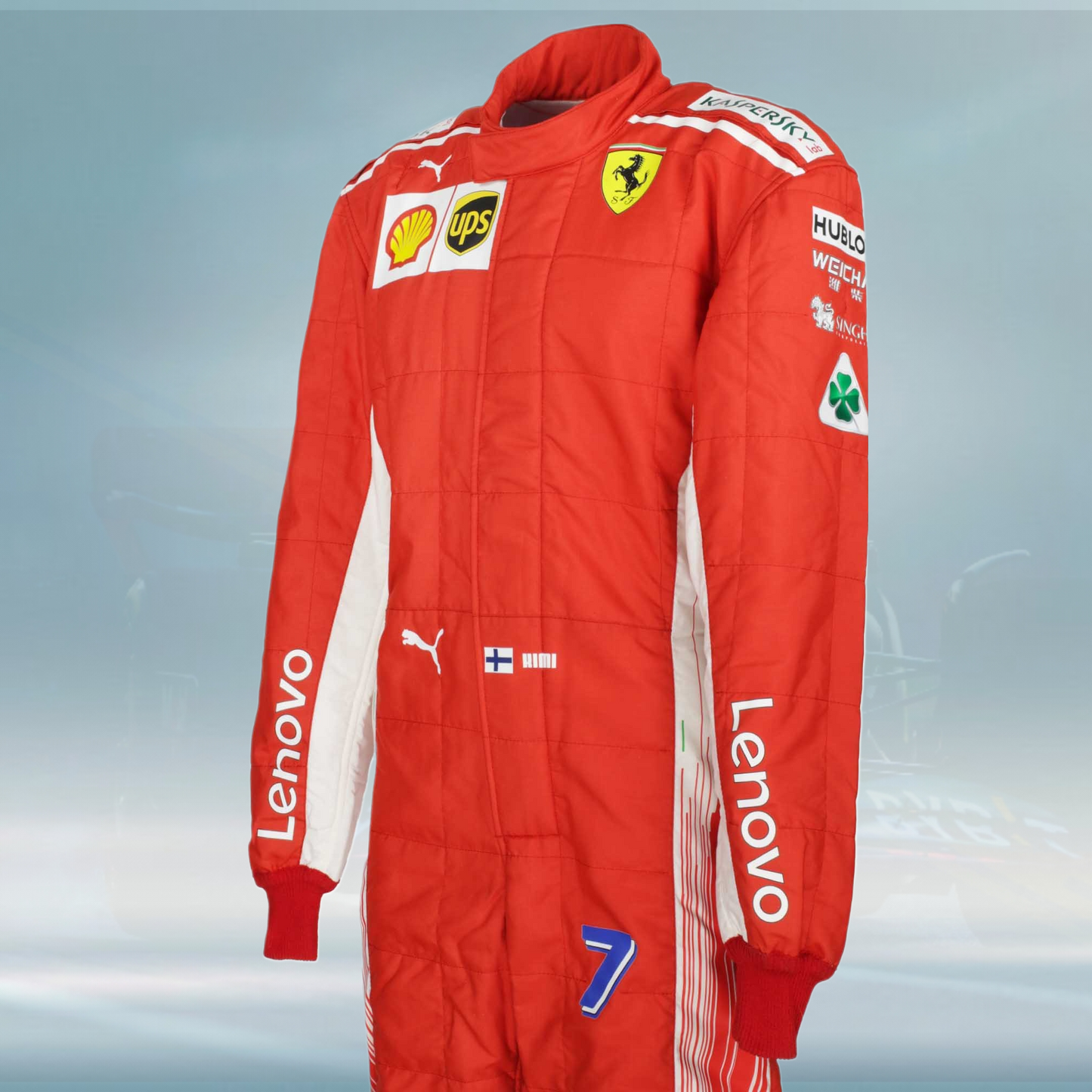 2018 Kimi Raikkonen Race Scuderia Ferrari F1 Suit