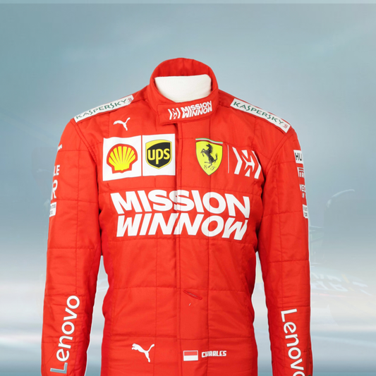 2019 Charles Leclerc Race Mission Winnow Scuderia Ferrari F1 Suit