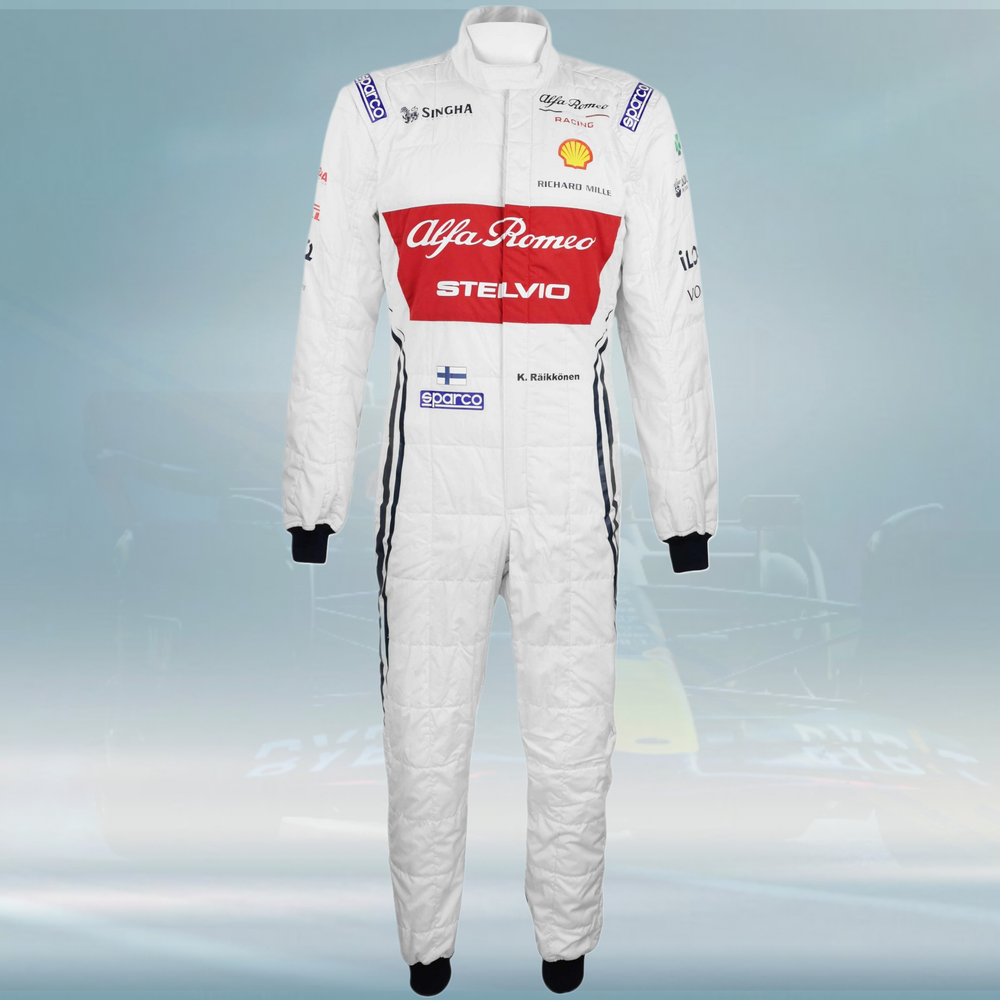 2019 Kimi Raikkonen Race Chinese And 1000th Grand Prix Alfa Romeo F1 Suit