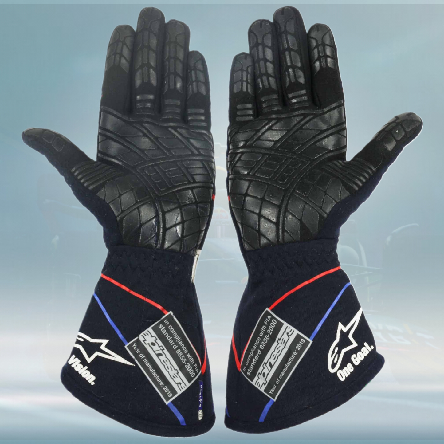 2019 Pierre Gasly Belgian GP Scuderia Toro Rosso F1 Gloves - Rental Sports