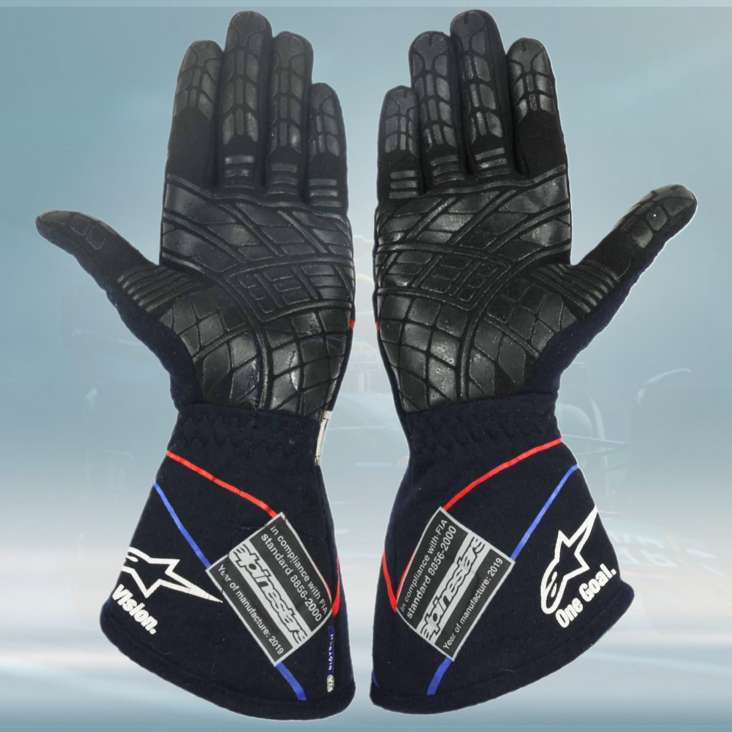 2019 Pierre Gasly Belgian GP Scuderia Toro Rosso F1 Gloves - Rental Sports
