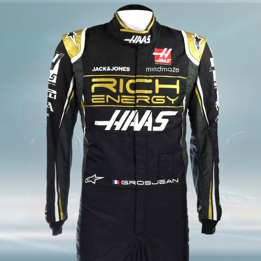2019 Romain Grosjean Race Haas F1 Suit