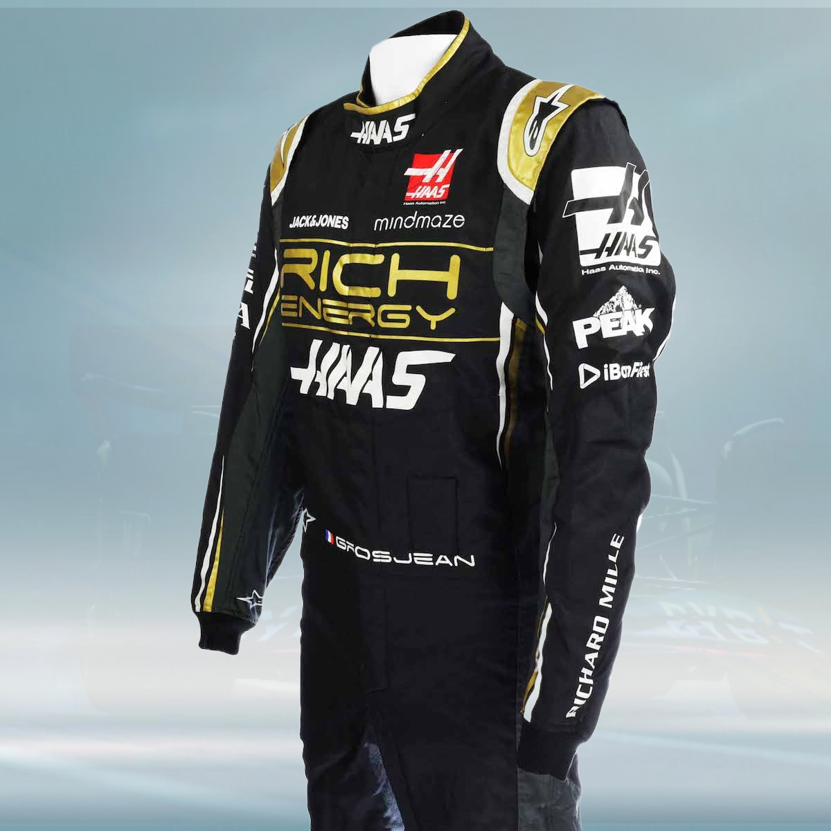 2019 Romain Grosjean Race Haas F1 Suit