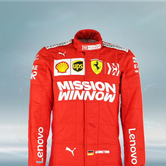 2019 Sebastian Vettel Brazilian GP Scuderia Ferrari F1 Suit