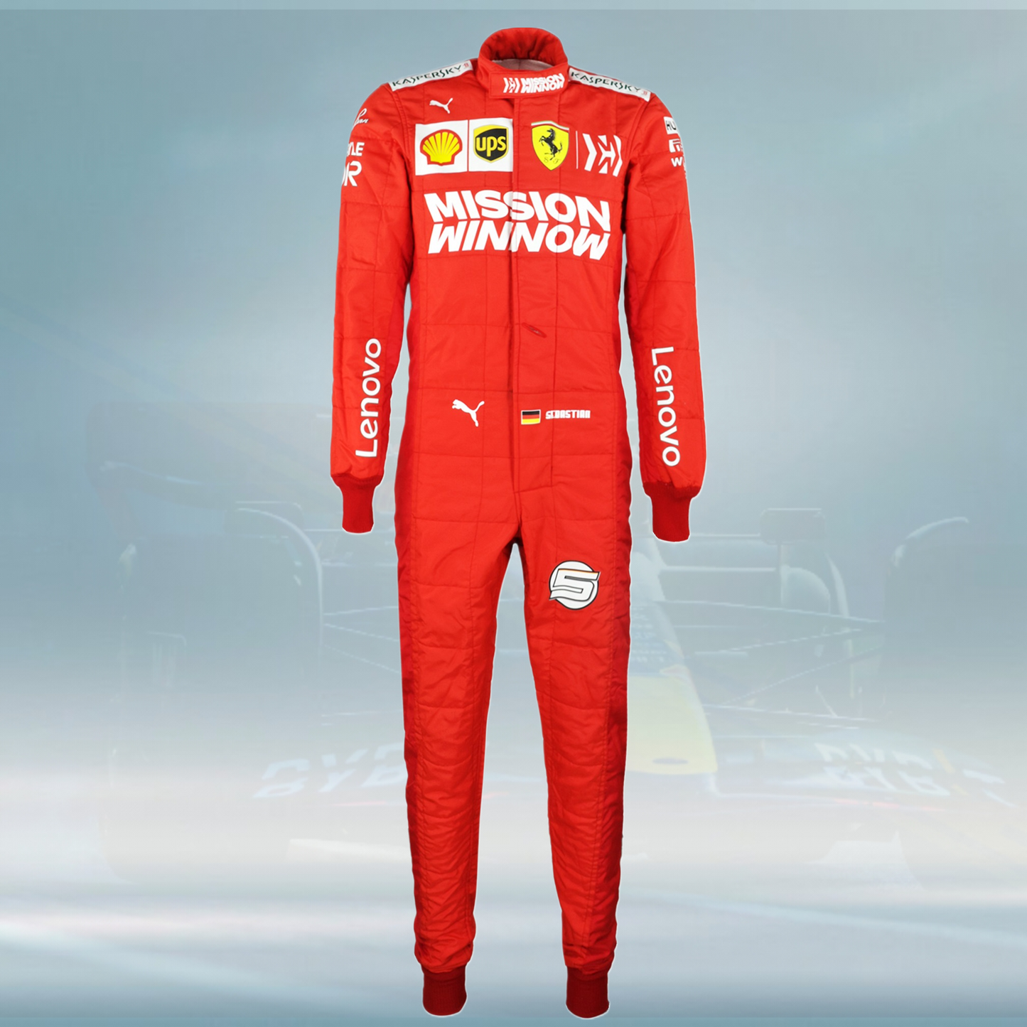 2019 Sebastian Vettel Brazilian GP Scuderia Ferrari F1 Suit