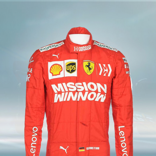 2019 Sebastian Vettel Race Scuderia Ferrari F1 Suit