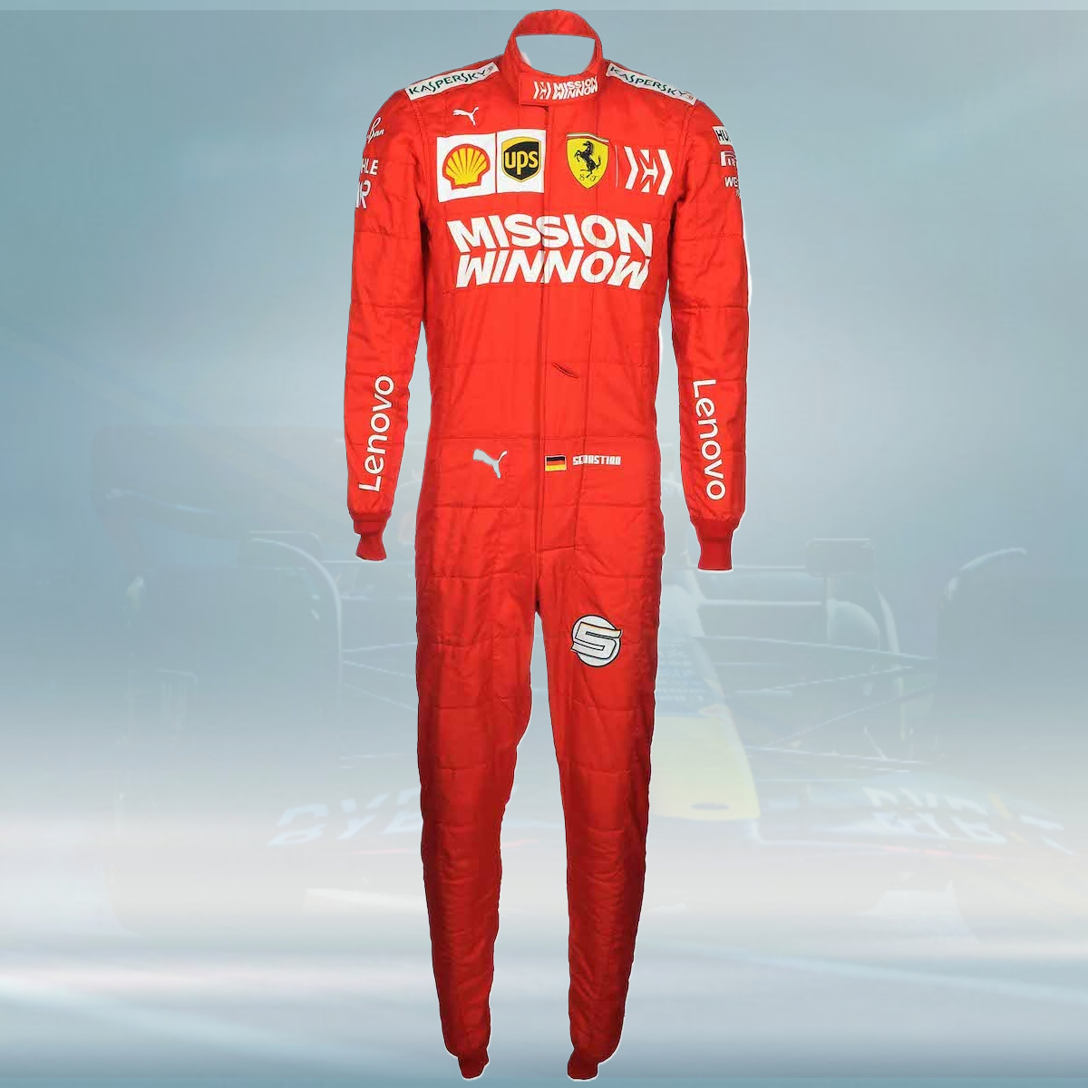 2019 Sebastian Vettel Race Scuderia Ferrari F1 Suit