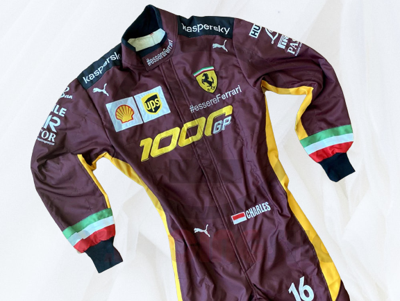 Charles Leclerc 2020 Embroidery Suit, 2 T-shirts 2 Pair Gloves - Rental Sports