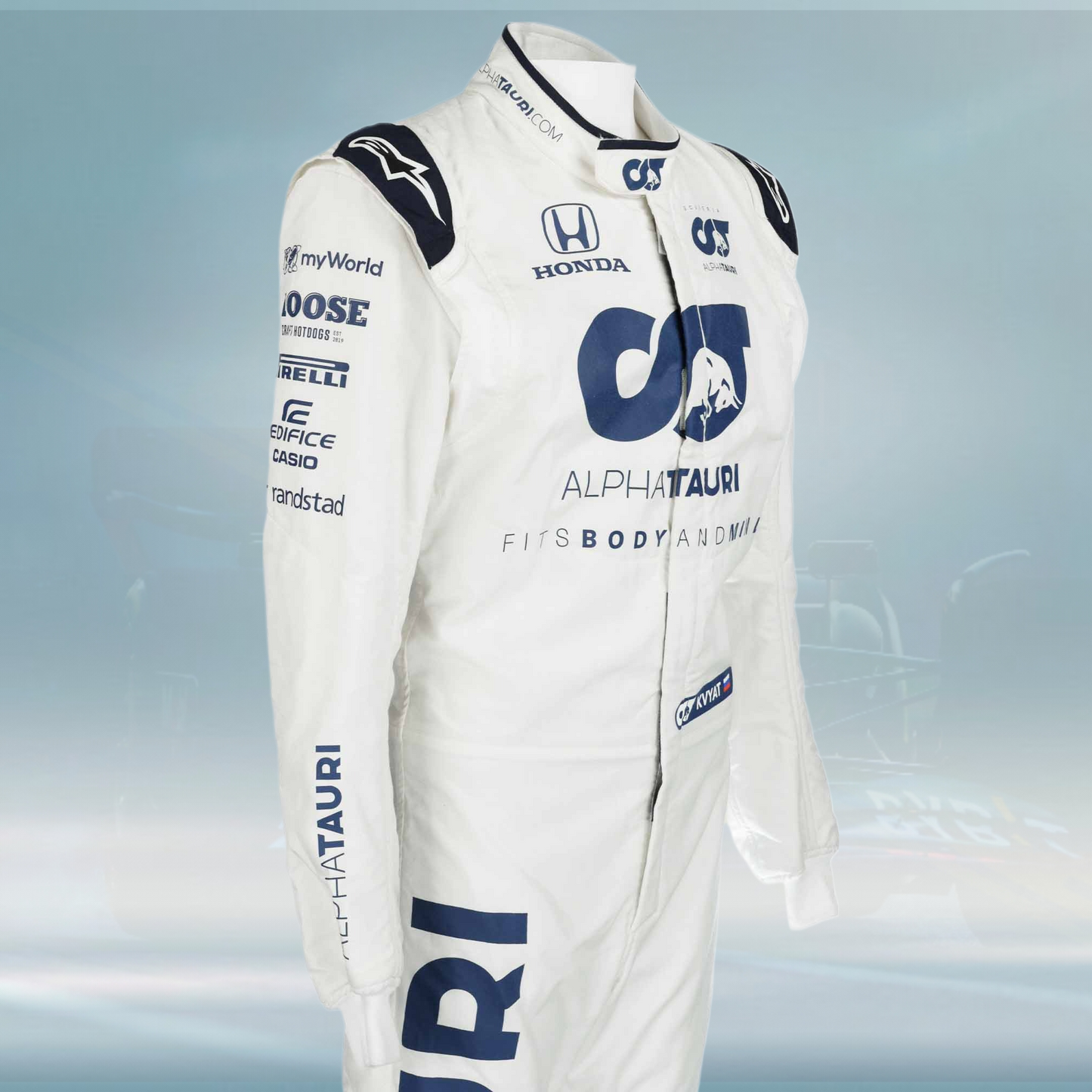 2020 Daniil Kvyat Race Alpha Tauri F1 Suit
