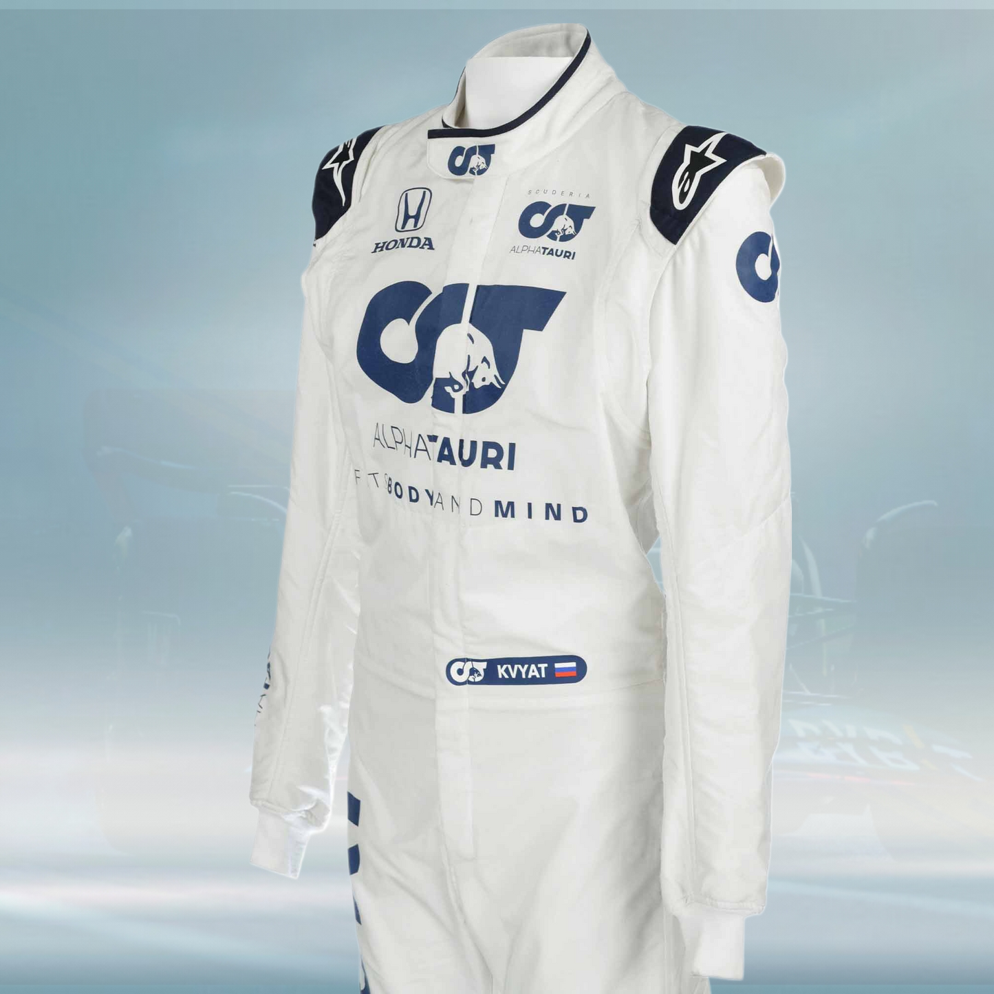 2020 Daniil Kvyat Race Alpha Tauri F1 Suit