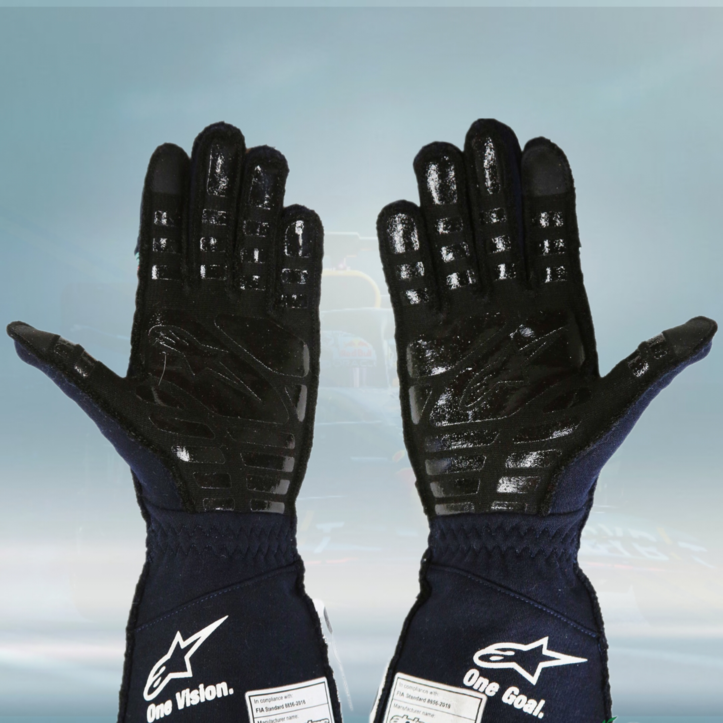 2020 Fernando Alonso Indy 500 Arrow McLaren SP Alpinestars Gloves - Rental Sports