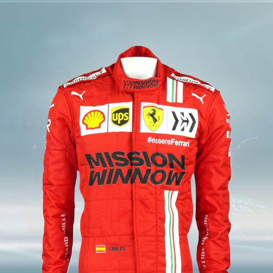 2021 Carlos Sainz Race Misson Winnow Scuderia Ferrari F1 Suit