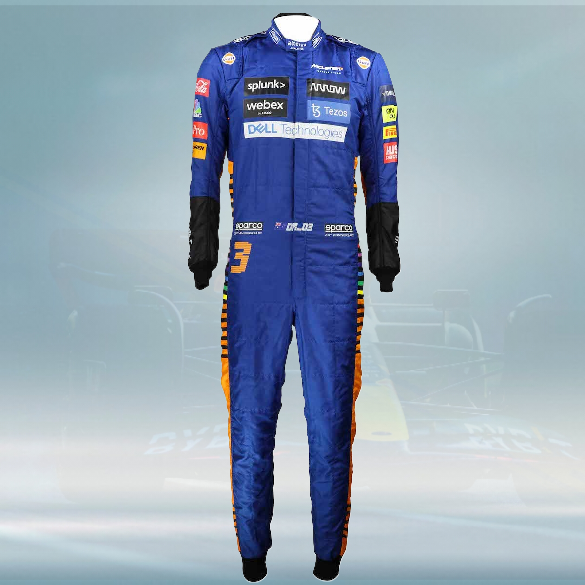 2021 Daniel Ricciardo Race McLaren F1 Suit