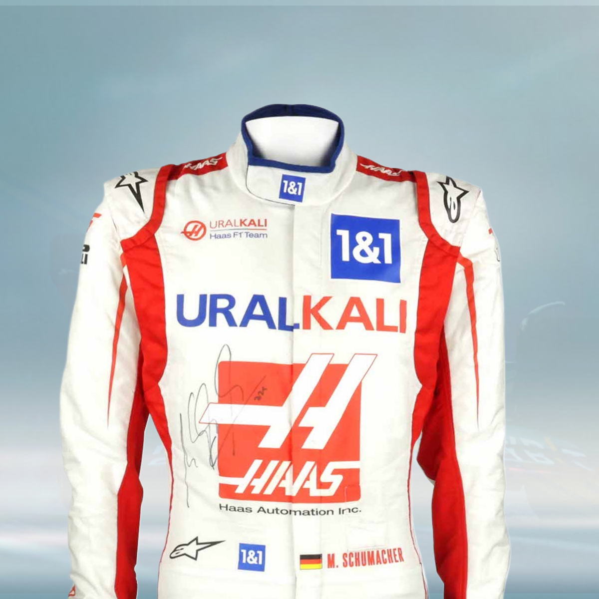 2021 Mick Schumacher Azerbaijan Race Haas F1 Suit