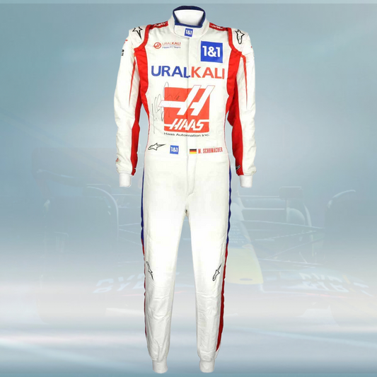 2021 Mick Schumacher Azerbaijan Race Haas F1 Suit
