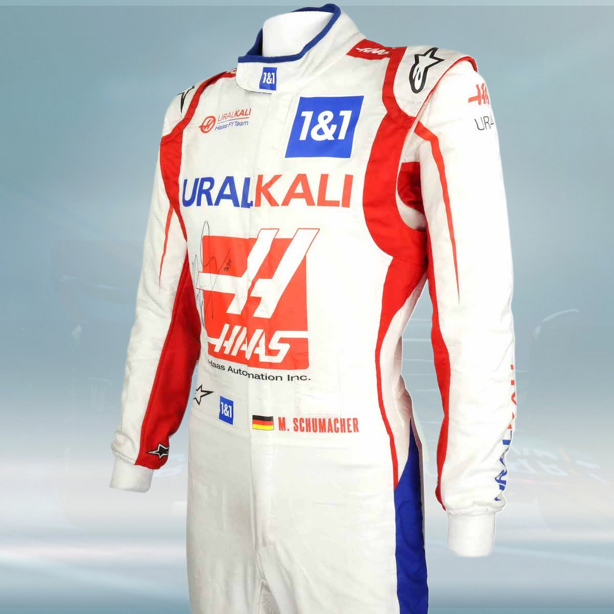 2021 Mick Schumacher Azerbaijan Race Haas F1 Suit