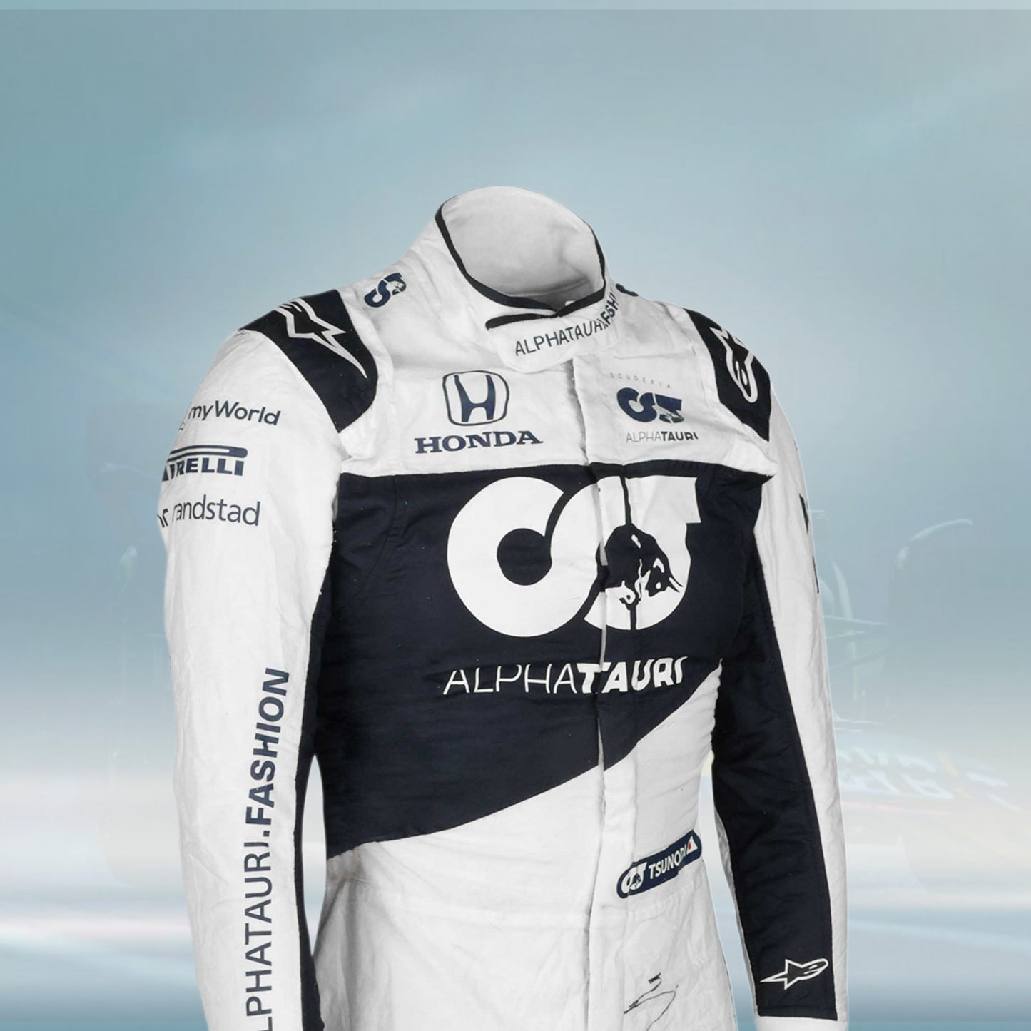2021 Yuki Tsunoda Race Rookie Season AlphaTauri F1 Suit