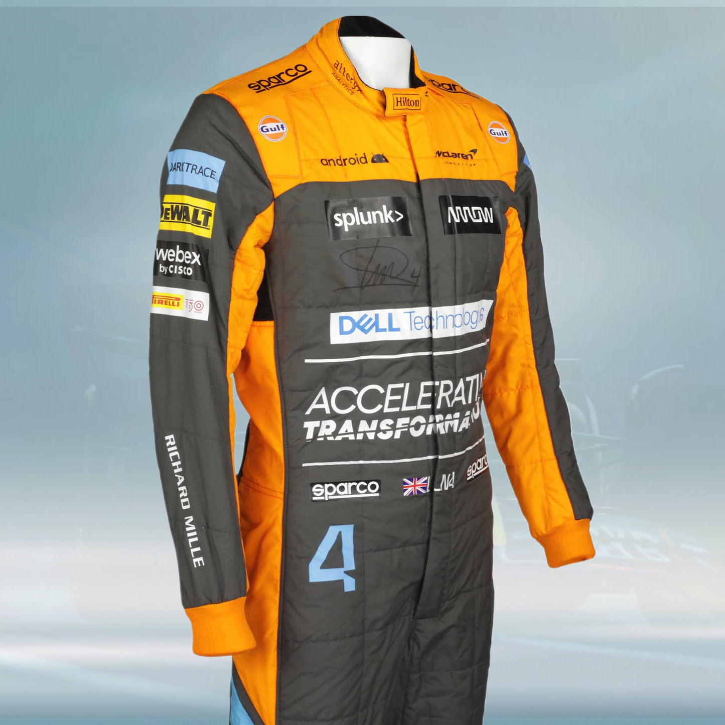 2022 Lando Norris Race McLaren F1 Suit