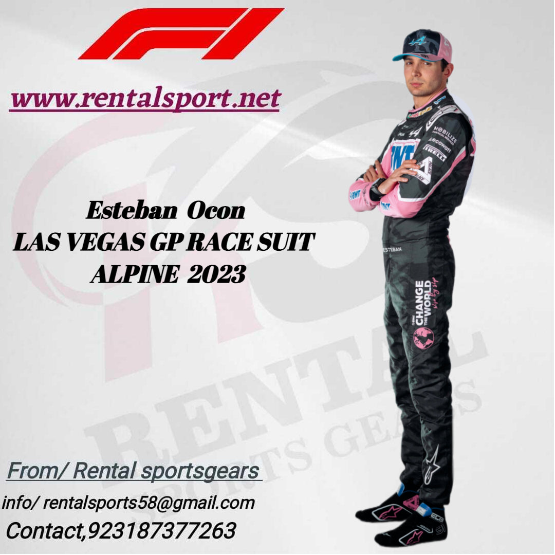 2023 Las Legas GP Esteban Ocon F1 Race Suit Team Apline - Rental Sports