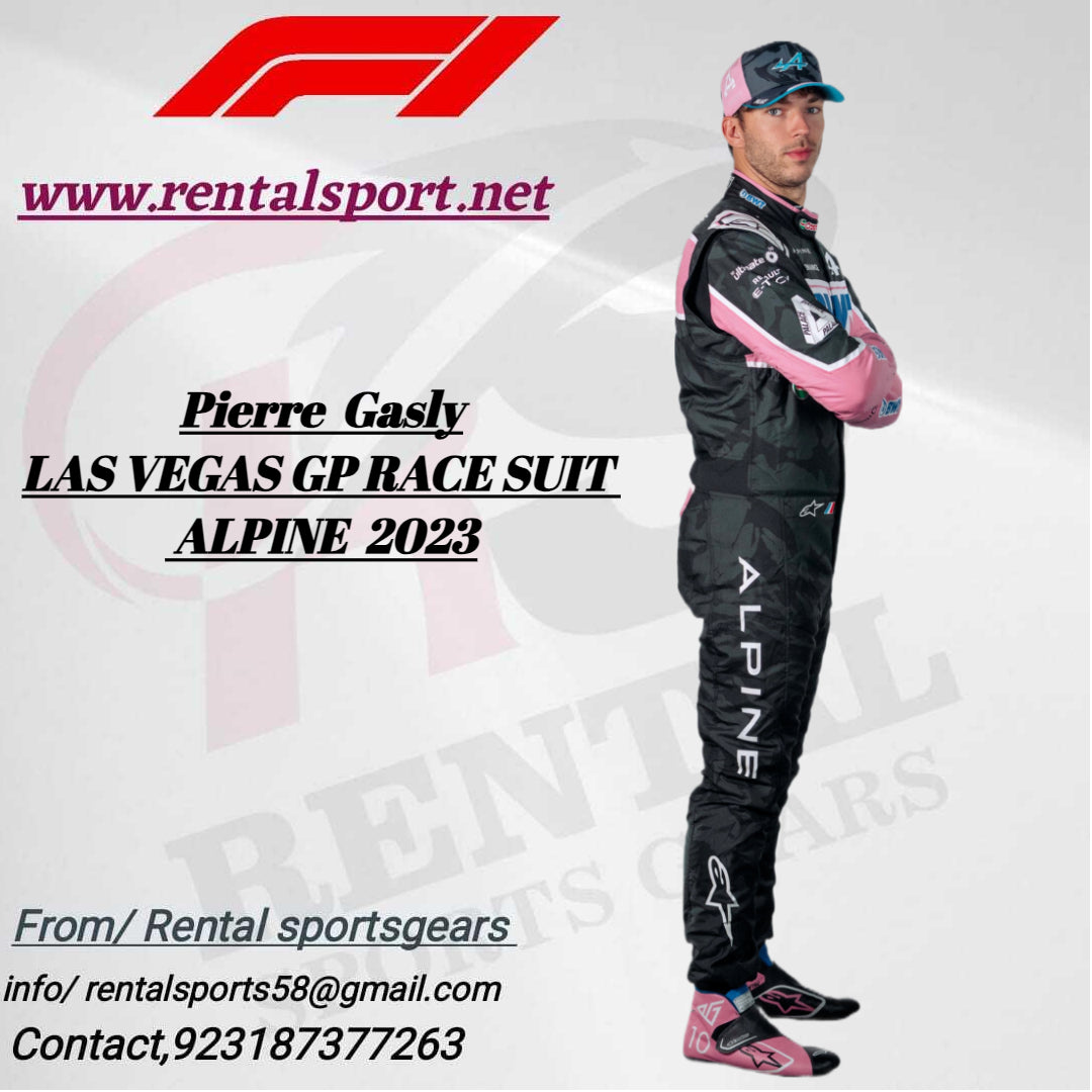Pierre Gasly 2023 Las Legas GP Race Suit F1 Team Apline Racing - Rental Sports