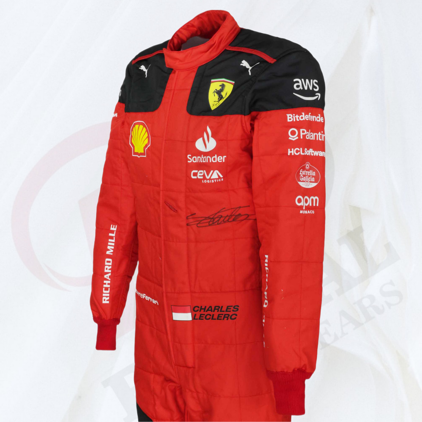 2023 Charles Leclerc Race Scuderia Ferrari F1 Suit - Rental Sports