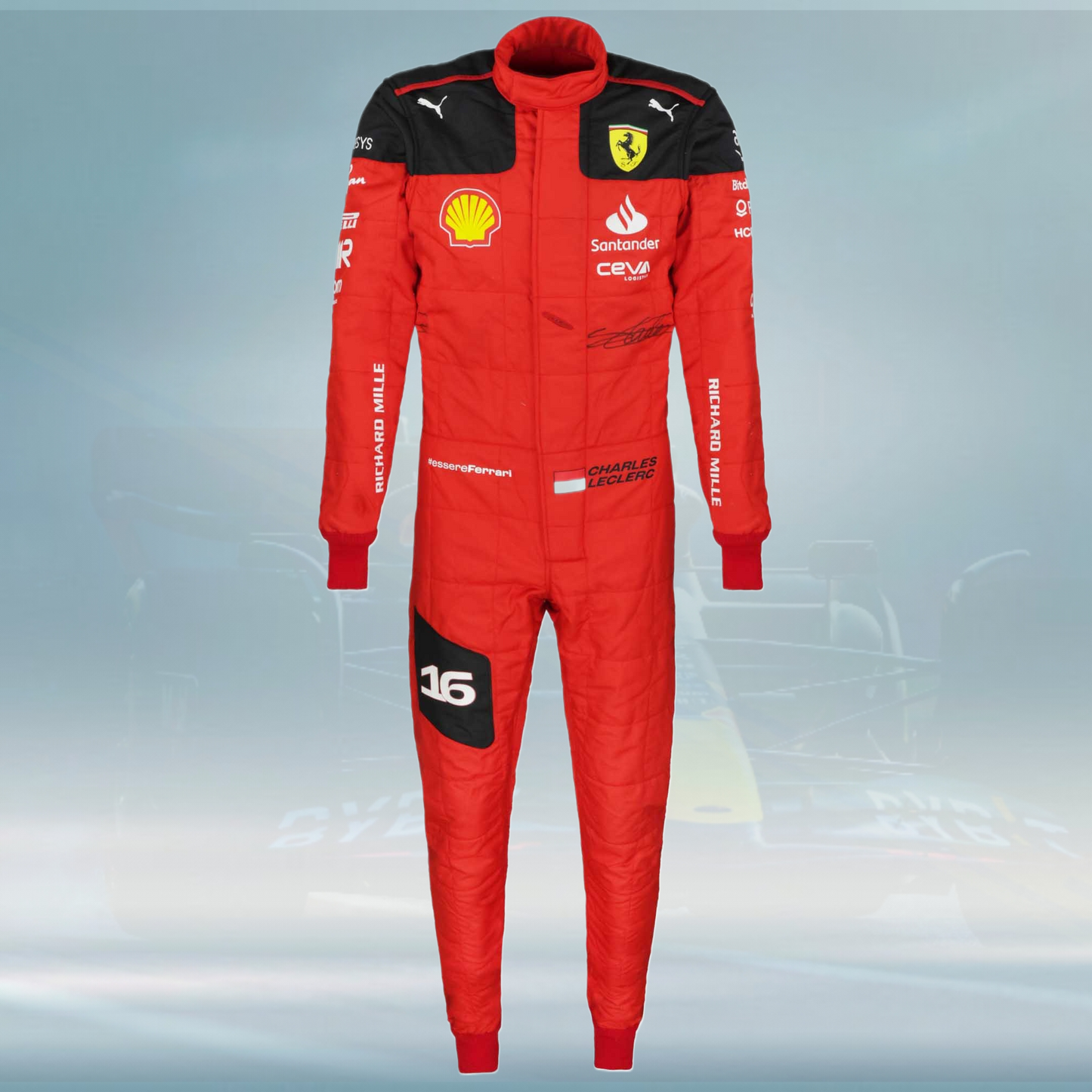 2023 Charles Leclerc Race Scuderia Ferrari F1 Suit