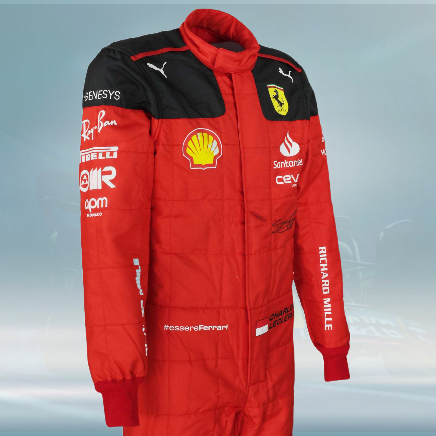 2023 Charles Leclerc Race Scuderia Ferrari F1 Suit