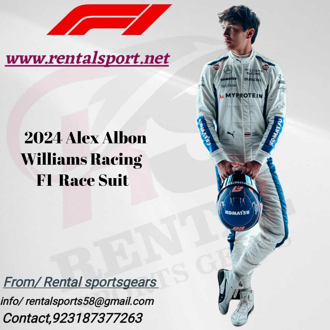 F1 Alex albon 2024 Race Suit Williams Racing - Rental Sports