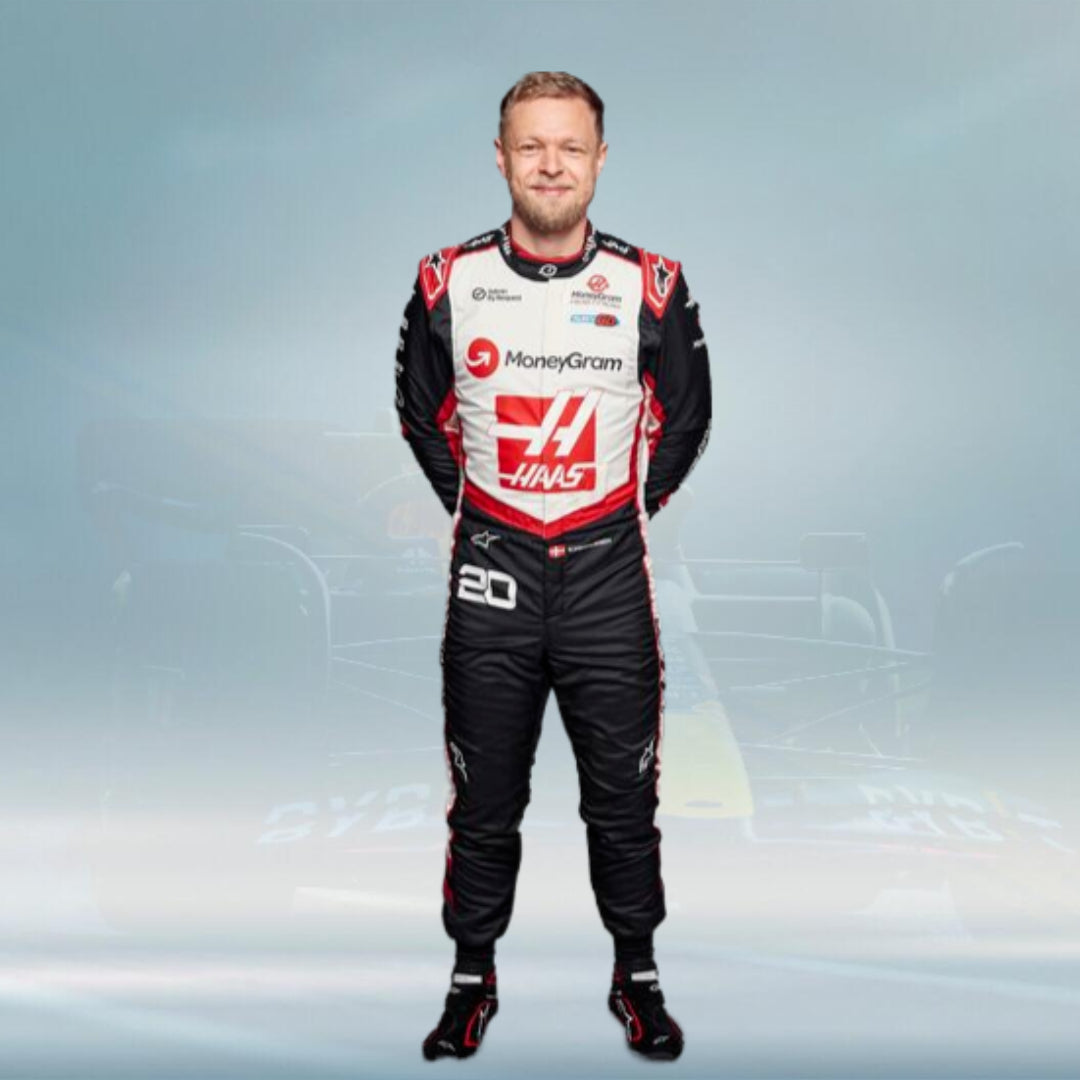 Kevin Magnussen 2024 Race Suit F1 Team Haas Replica Suit - Rental Sports