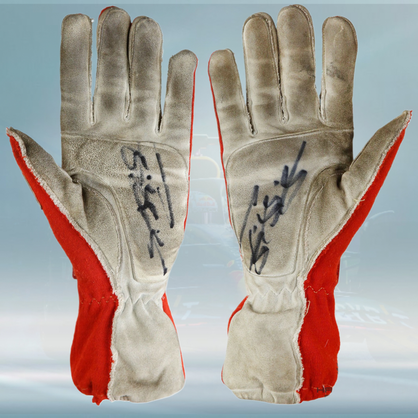 1996 Michael Schumacher German GP Race Scuderia Ferrari F1 Gloves - Rental Sports